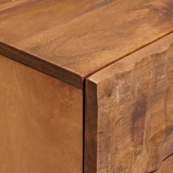 vidaXL Mesas-Armario de Noche Marrón 50 x 33 x 62 cm Madera de mango maciza