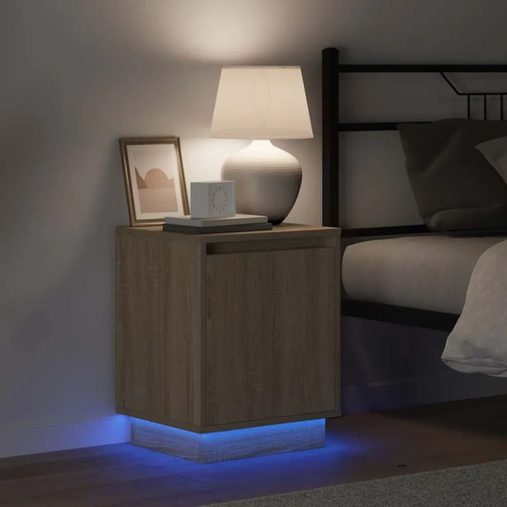 vidaXL Armario de Noche 39 x 34,5 x 50 cm Roble Sonoma Discount