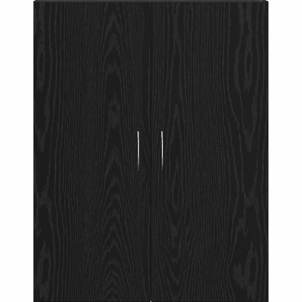 vidaXL Armario de Oficina con puerta Roble artesanal 70 x 32 x 77.5 cm Roble negro New