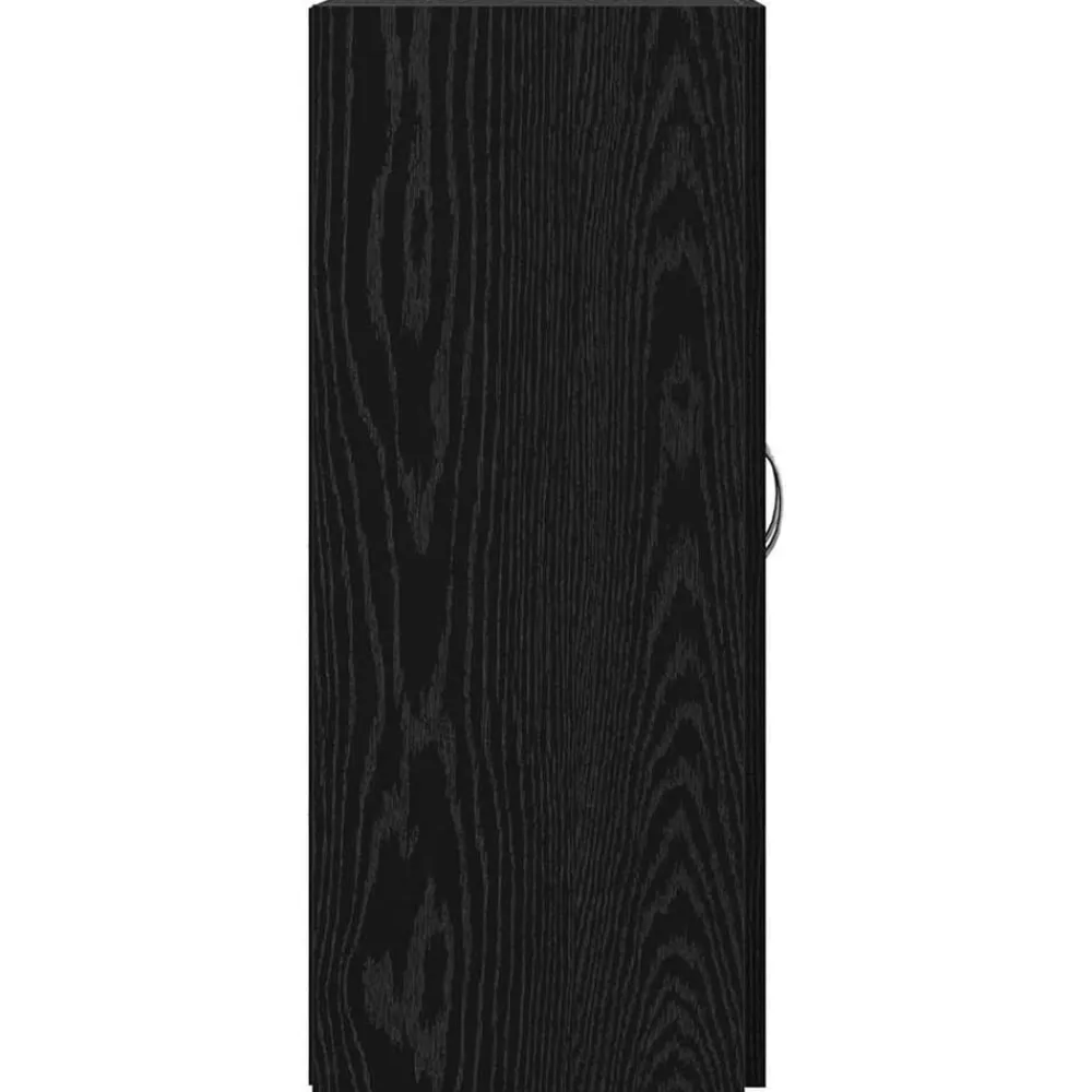 vidaXL Armario de Oficina con puerta Roble artesanal 70 x 32 x 77.5 cm Roble negro New