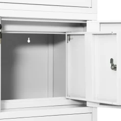 vidaXL Armario de oficina de acero 90x40x180 cm Blanco Sale