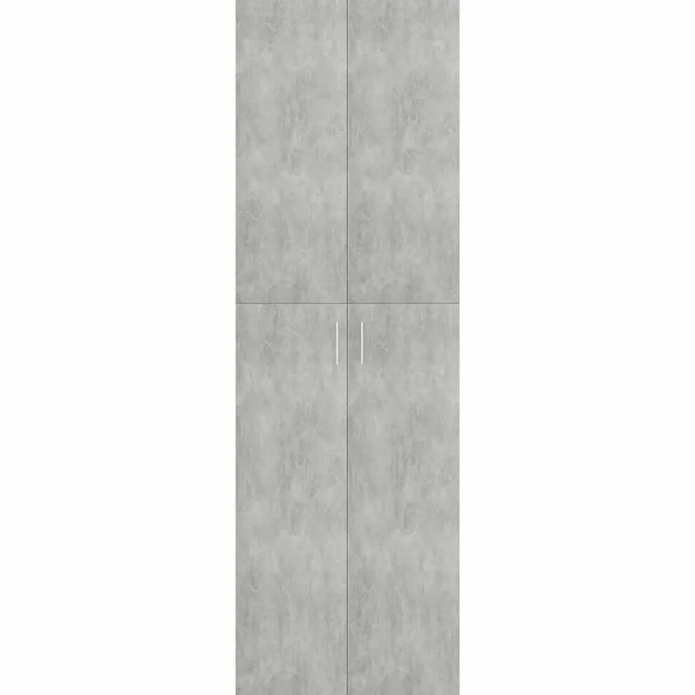 vidaXL Armario de oficina de contrachapado gris hormigón 60x32x190 cm Gris hormigón Online