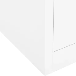 vidaXL Armario de oficina de acero 90x40x102 cm Blanco Outlet