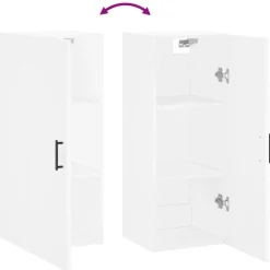 vidaXL Armario de pared 34,5x34x90 cm Blanco Online