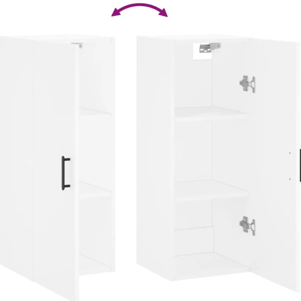 vidaXL Armario de pared 34,5x34x90 cm Blanco Online