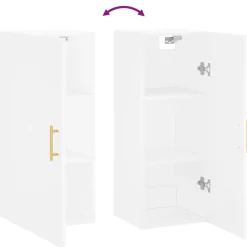 vidaXL Armarios Y Almacenamiento-Armario de pared 34,5x34x90 cm