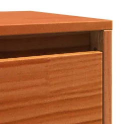 vidaXL Armario de Pared con estante Marrón cera 100 x 30 x 35 cm Marrón cera Hot