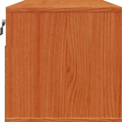 vidaXL Estanterías-Armario de Pared con estante Marrón cera 80 x 30 x 30 cm