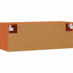 vidaXL Estanterías-Armario de Pared con estante Marrón cera 80 x 30 x 30 cm
