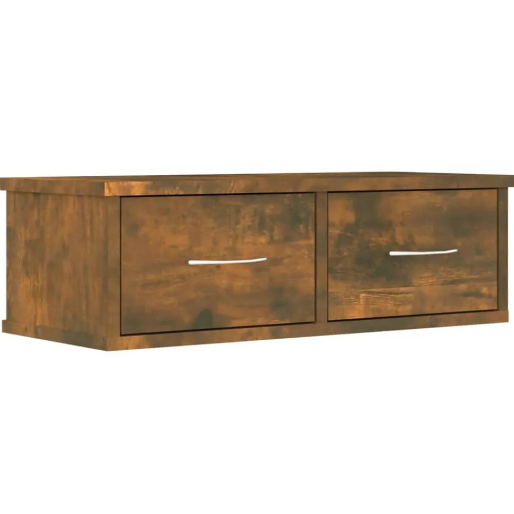 vidaXL Estanterías-Armario de pared contrachapado 60x26x18,5 cm
