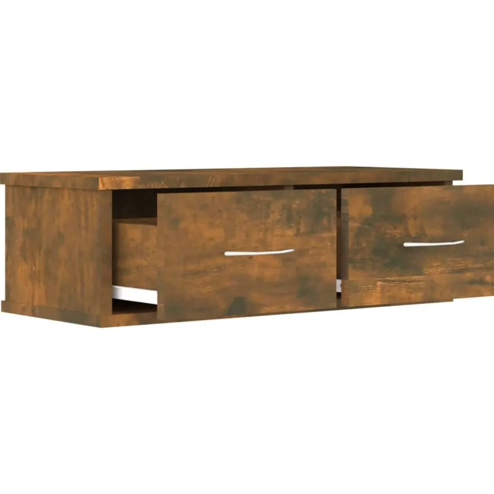 vidaXL Estanterías-Armario de pared contrachapado 60x26x18,5 cm