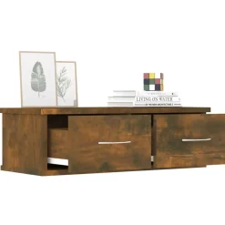 vidaXL Estanterías-Armario de pared contrachapado 60x26x18,5 cm