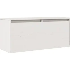 vidaXL Estanterías-Armario de pared de madera maciza de pino 80x30x35 cm