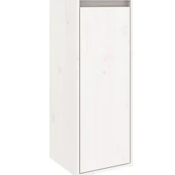 vidaXL Estanterías-Armario de pared de madera maciza de pino 30x30x80 cm