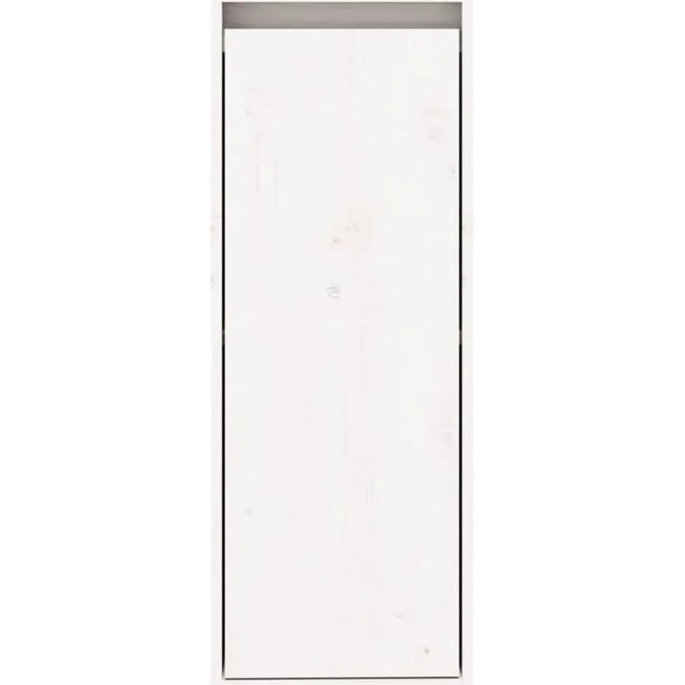 vidaXL Estanterías-Armario de pared de madera maciza de pino 30x30x80 cm