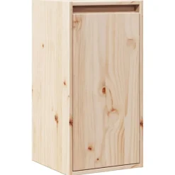 vidaXL Armario de pared de madera maciza de pino 30x30x60 cm Natural Clearance
