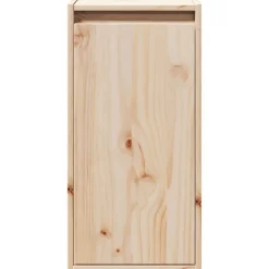 vidaXL Armario de pared de madera maciza de pino 30x30x60 cm Natural Clearance
