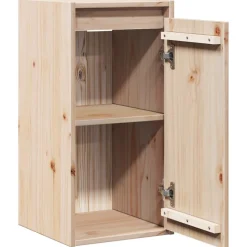 vidaXL Armario de pared de madera maciza de pino 30x30x60 cm Natural Clearance