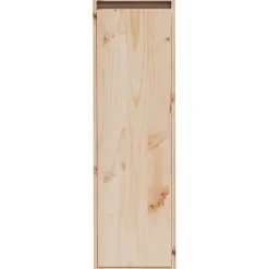 vidaXL Estanterías-Armario de pared de madera maciza de pino 30x30x100 cm