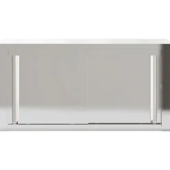 vidaXL Cocina Y Comedor-Armario de pared de cocina puertas correderas acero inoxidable