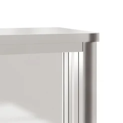vidaXL Cocina Y Comedor-Armario de pared de cocina puertas correderas acero inoxidable