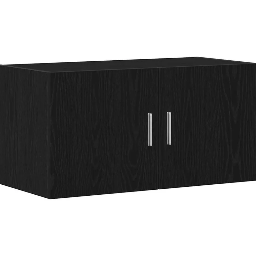 vidaXL Armario de pared de madera ingeniería 80x39x40 cm Roble negro Online