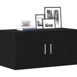 vidaXL Armario de pared de madera ingeniería 80x39x40 cm Roble negro Online
