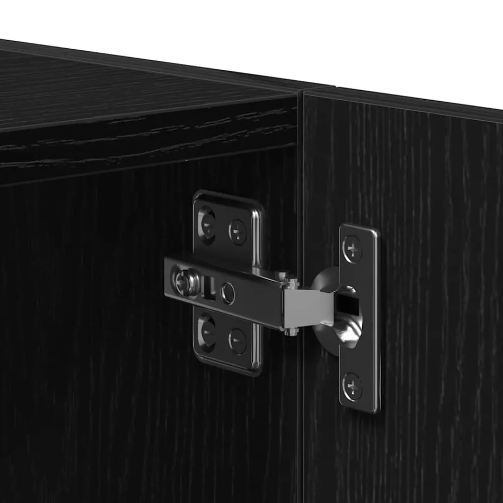 vidaXL Armario de pared de madera ingeniería 80x39x40 cm Roble negro Online