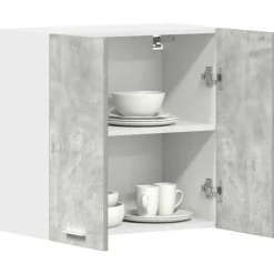vidaXL Armarios Y Almacenamiento-Armario de pared de cocina madera de ingeniería gris hormigón