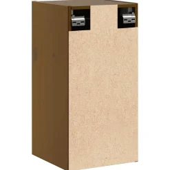 vidaXL Estanterías-Armario de pared madera maciza de pino marrón miel 30x30x60 cm