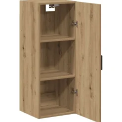 vidaXL Armario de pared madera ingeniería artisian 34,5x34x90 cm Roble Hot