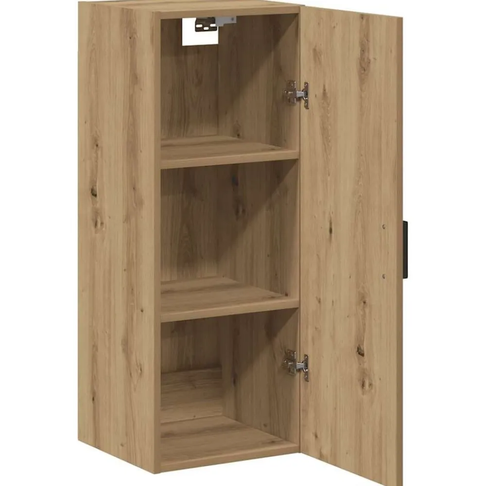 vidaXL Armario de pared madera ingeniería artisian 34,5x34x90 cm Roble Hot