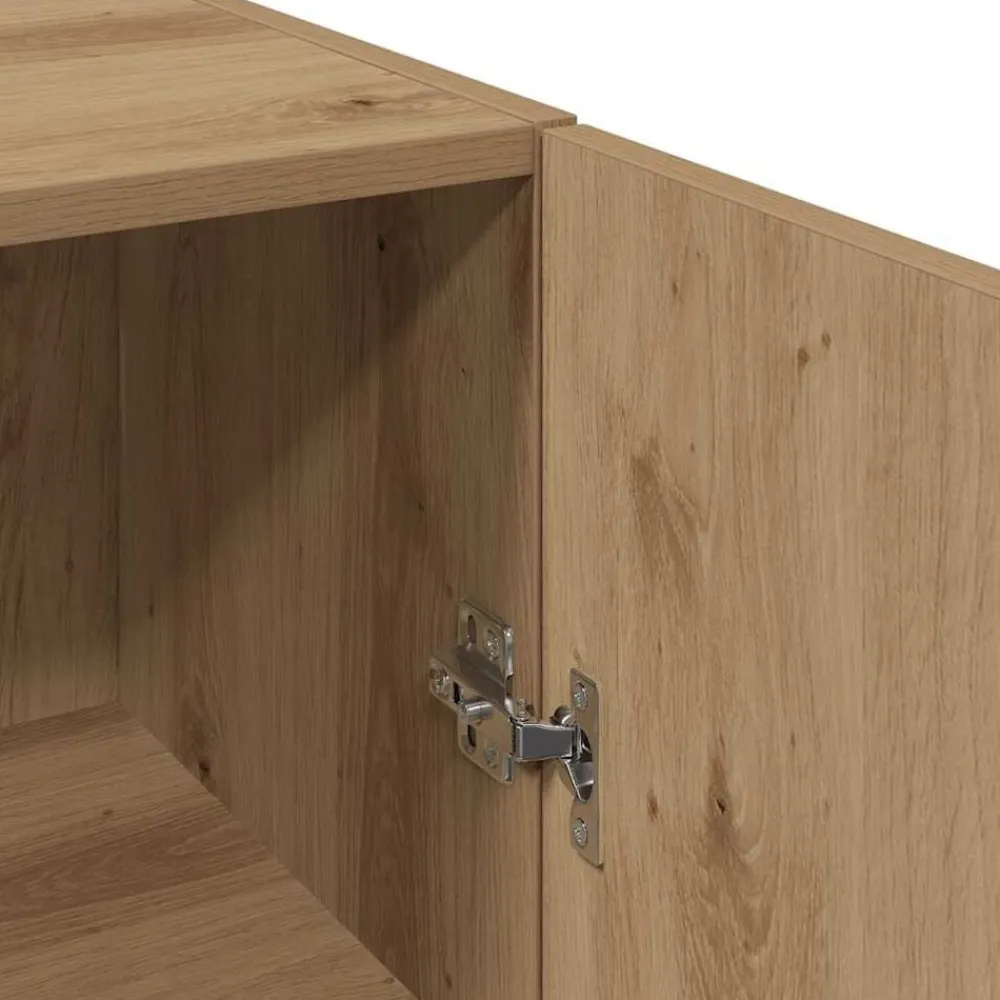 vidaXL Armario de pared madera ingeniería artisian 34,5x34x90 cm Roble Hot