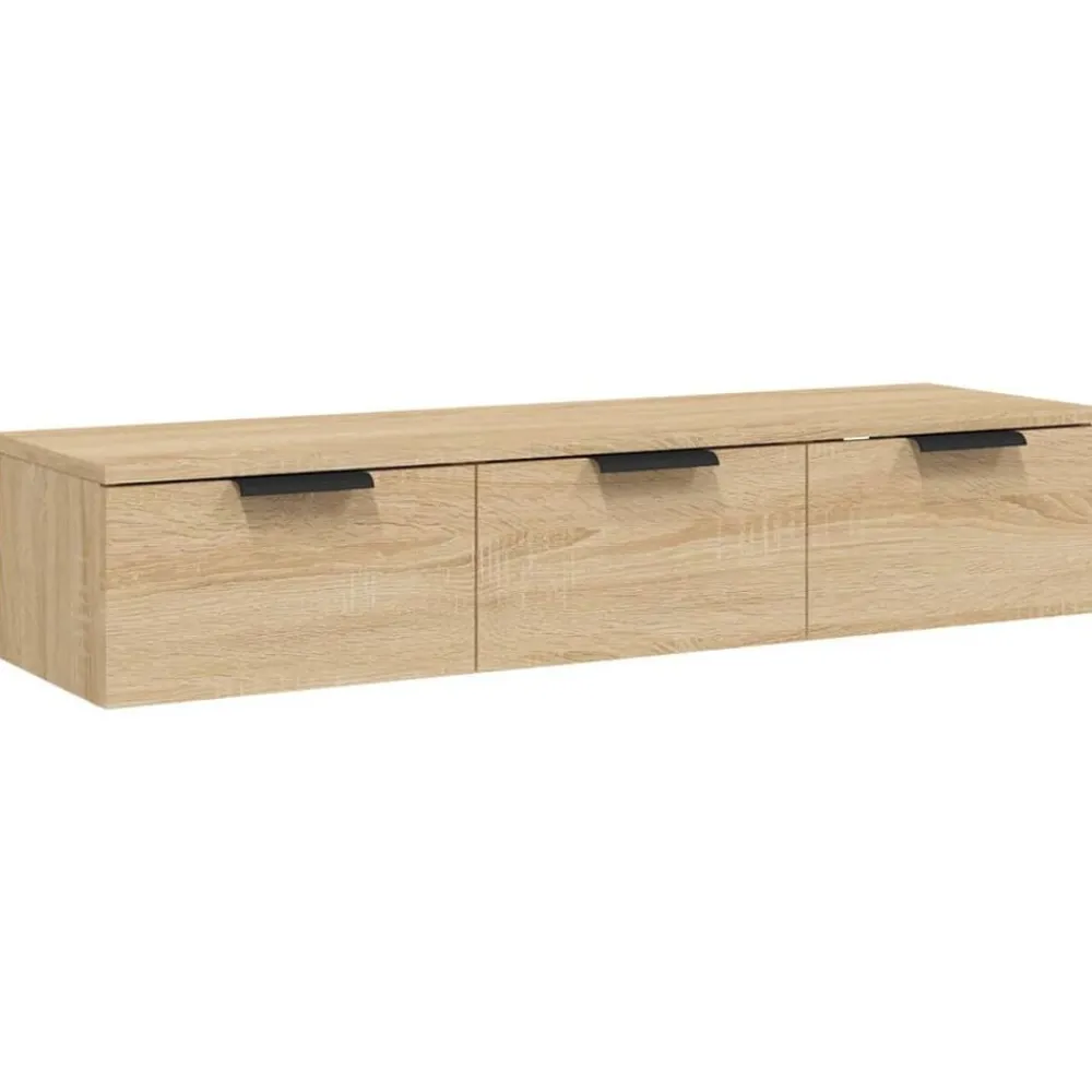 vidaXL Armario de pared madera de ingeniería 102x30x20 cm Roble Sonoma New