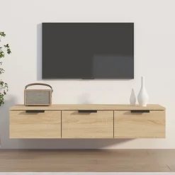 vidaXL Armario de pared madera de ingeniería 102x30x20 cm Roble Sonoma New