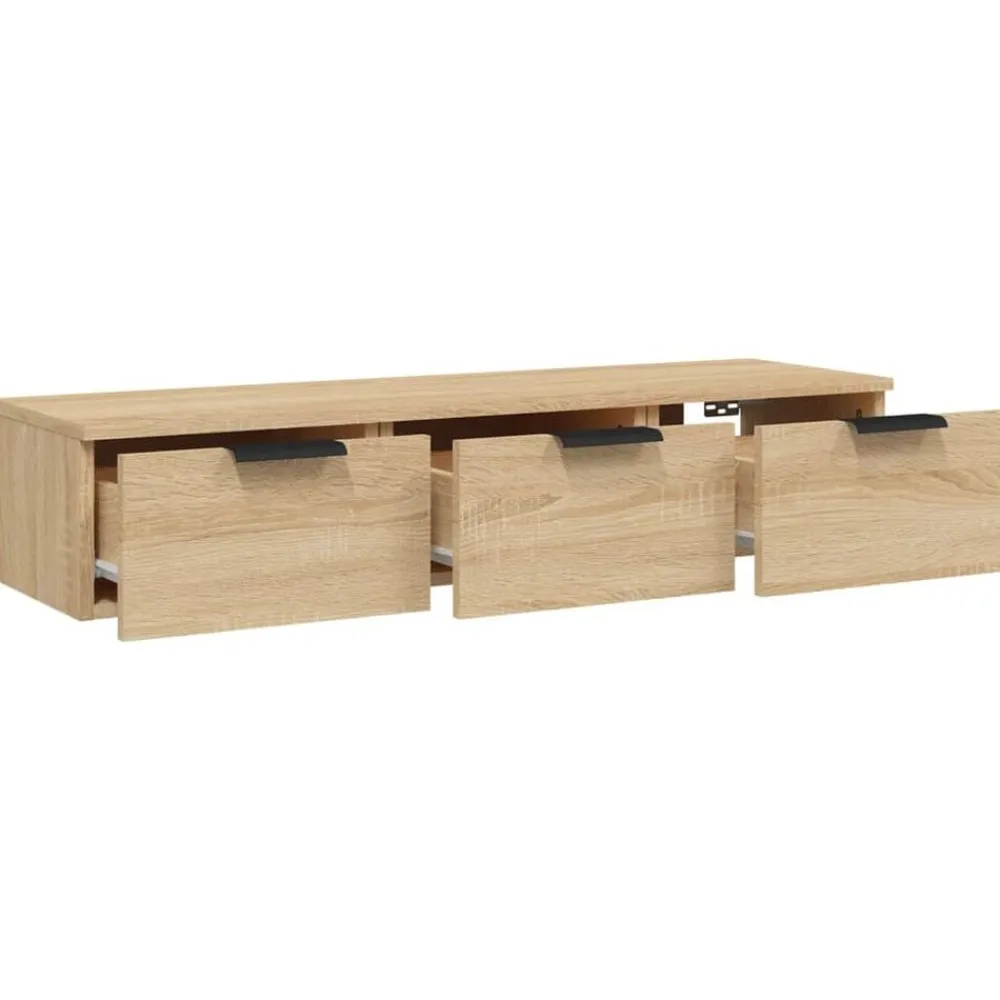 vidaXL Armario de pared madera de ingeniería 102x30x20 cm Roble Sonoma New