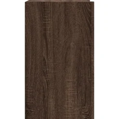 vidaXL Estanterías-Armario de pared madera de ingeniería marrón roble 75x35x60 cm