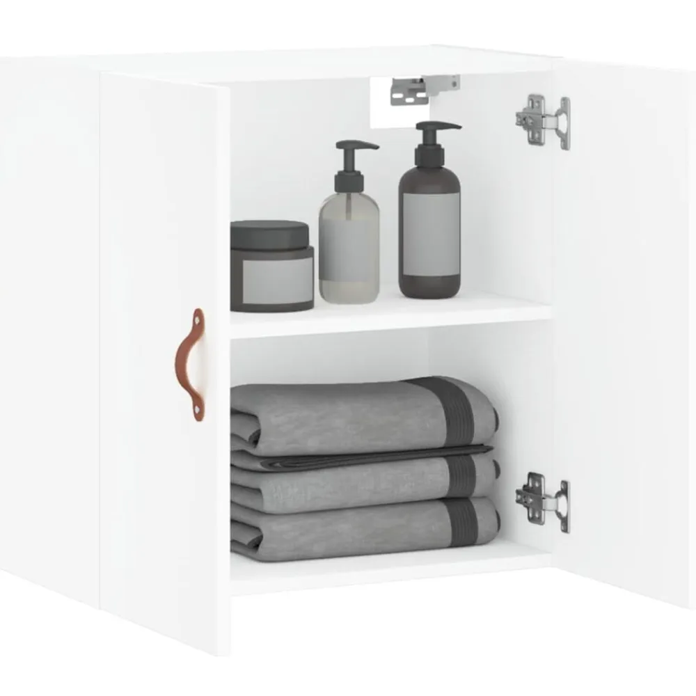 vidaXL Armario de pared madera de ingeniería 60x31x60 cm Blanco Clearance