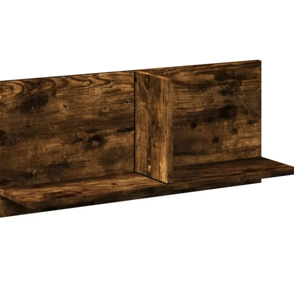 vidaXL Estanterías-Armario de pared madera ingeniería 70x16,5x30 cm