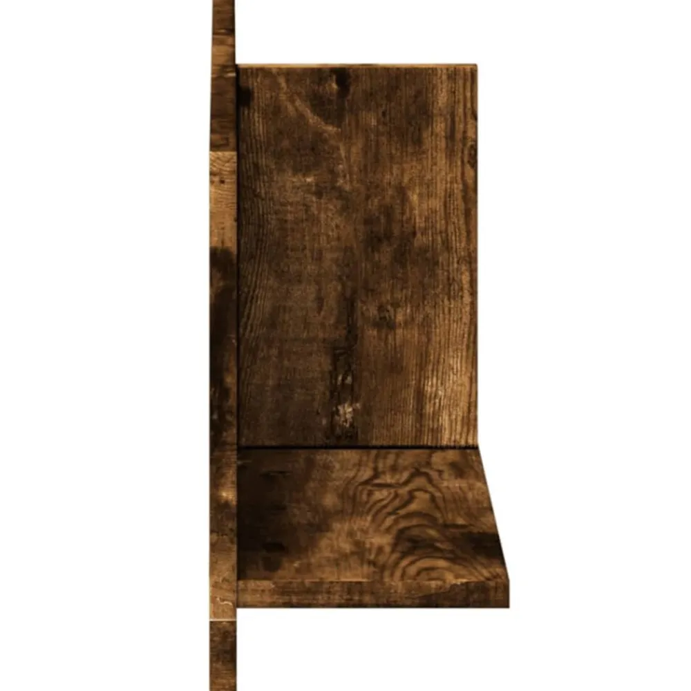 vidaXL Estanterías-Armario de pared madera ingeniería 70x16,5x30 cm