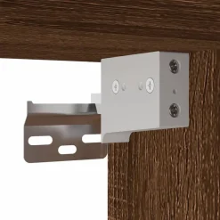 vidaXL Armario de pared madera de ingeniería marrón roble 80x15x80 cm Marr&oacute;n roble Outlet