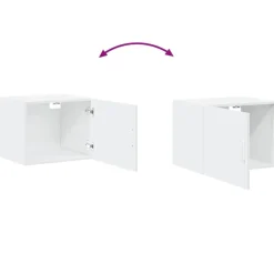 vidaXL Armario de pared madera de ingeniería 50x42,5x40 cm Blanco Clearance