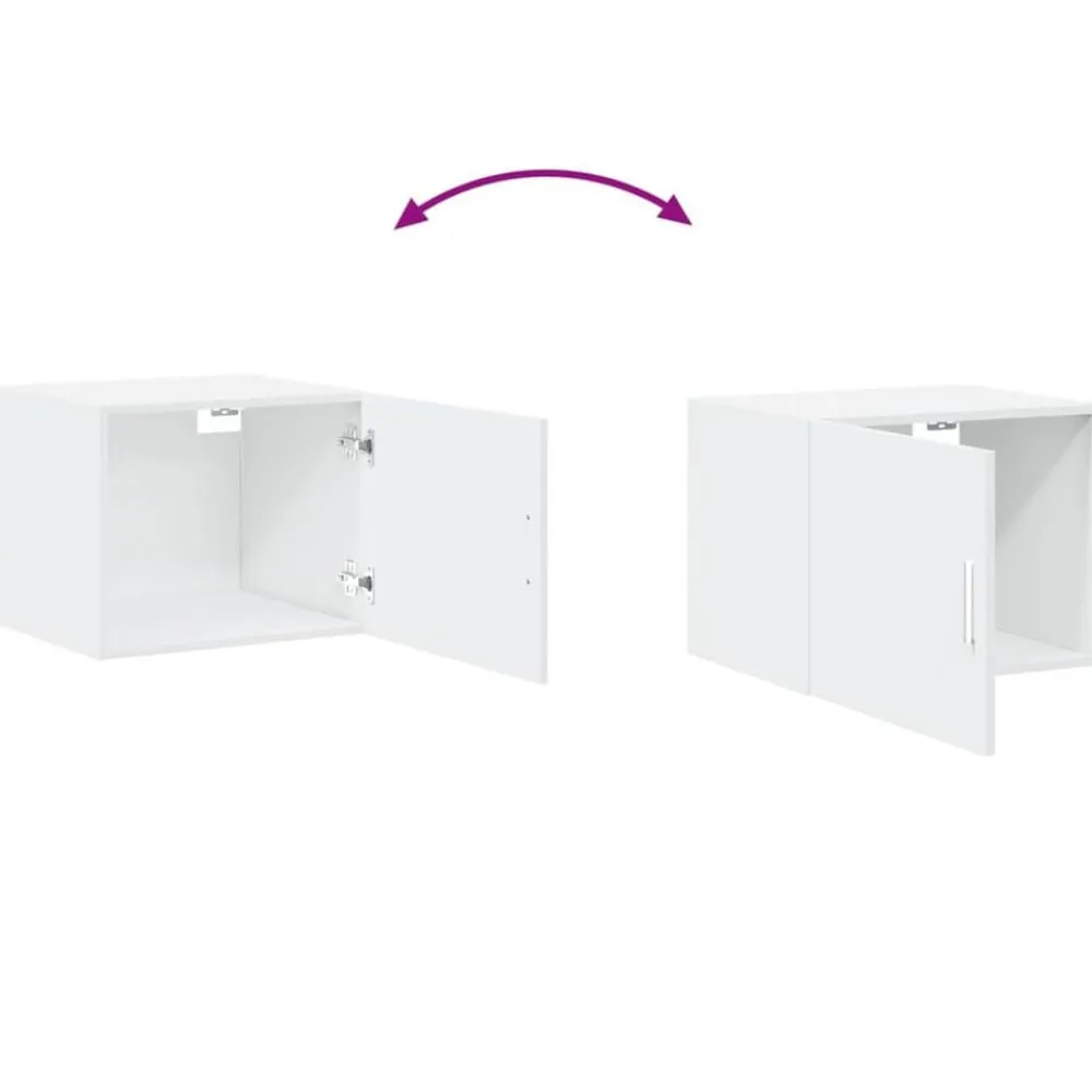 vidaXL Armario de pared madera de ingeniería 50x42,5x40 cm Blanco Clearance