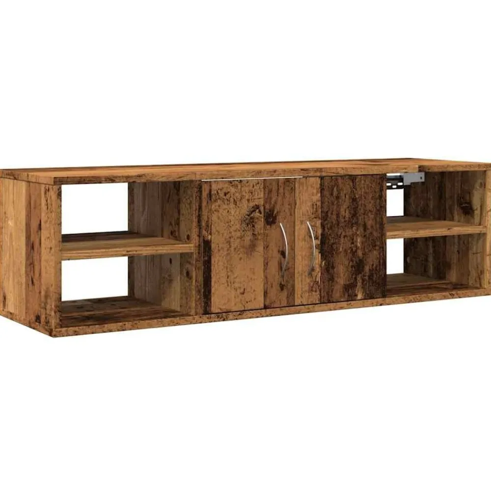 vidaXL Armario de pared madera de ingeniería madera vieja 101x30x29 cm Madera antigua