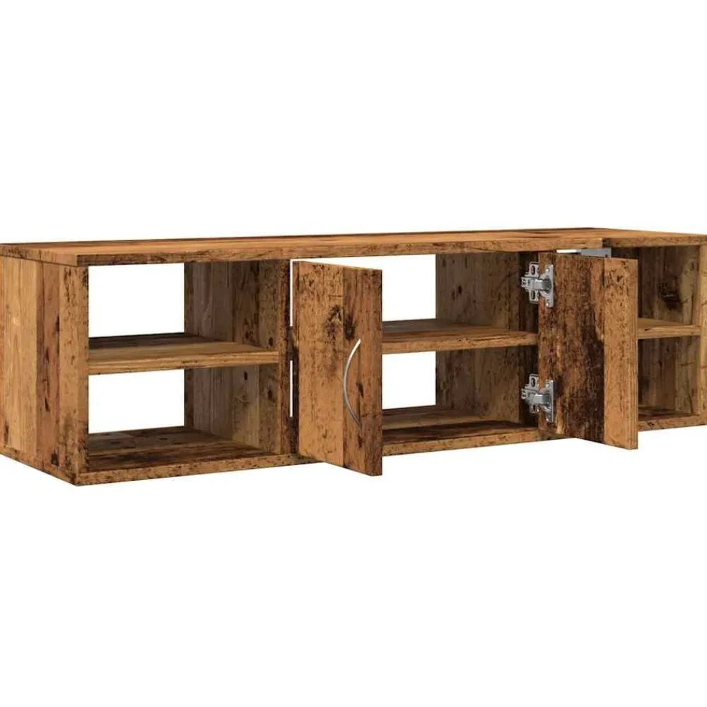 vidaXL Armario de pared madera de ingeniería madera vieja 101x30x29 cm Madera antigua