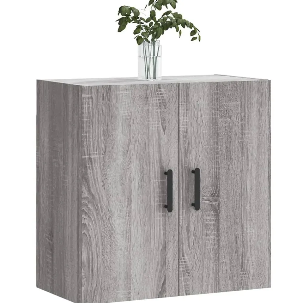 vidaXL Armario de pared madera de ingeniería 60x31x60 cm Gris sonoma New