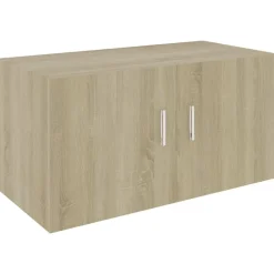 vidaXL Estanterías-Armario de pared madera ingeniería 80x39x40 cm