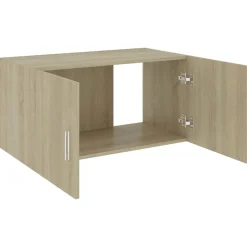 vidaXL Estanterías-Armario de pared madera ingeniería 80x39x40 cm
