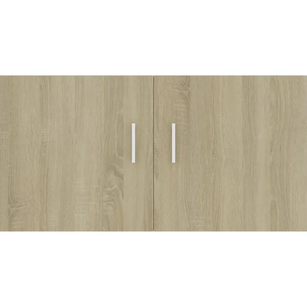 vidaXL Estanterías-Armario de pared madera ingeniería 80x39x40 cm