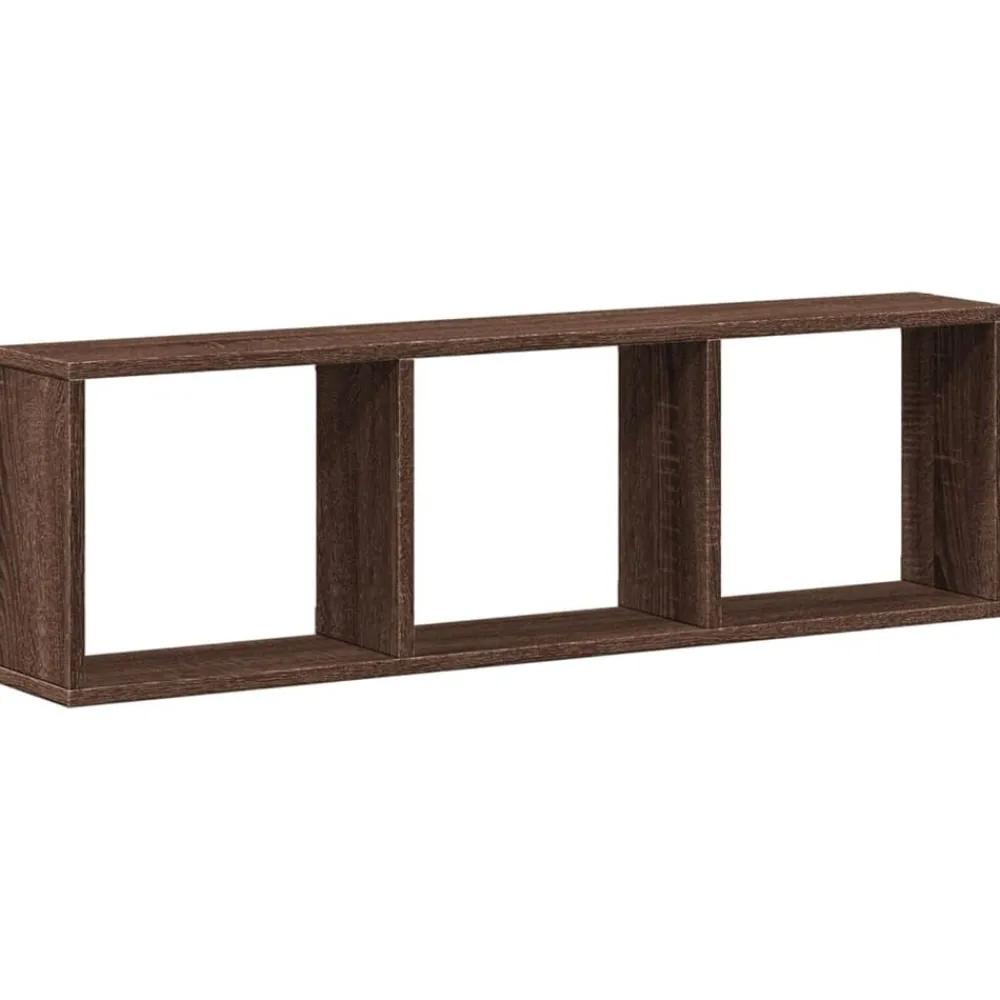 vidaXL Armario de pared madera ingeniería marrón roble 100x16x30 cm Marrón roble Hot